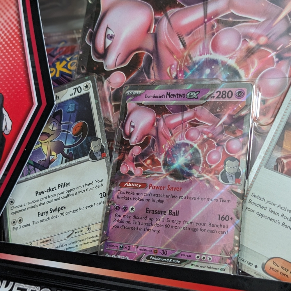 NEW Pokemon Team Rockets Mewtwo Box Factory Sealed! Destined Rivals - Picture 6 of 8